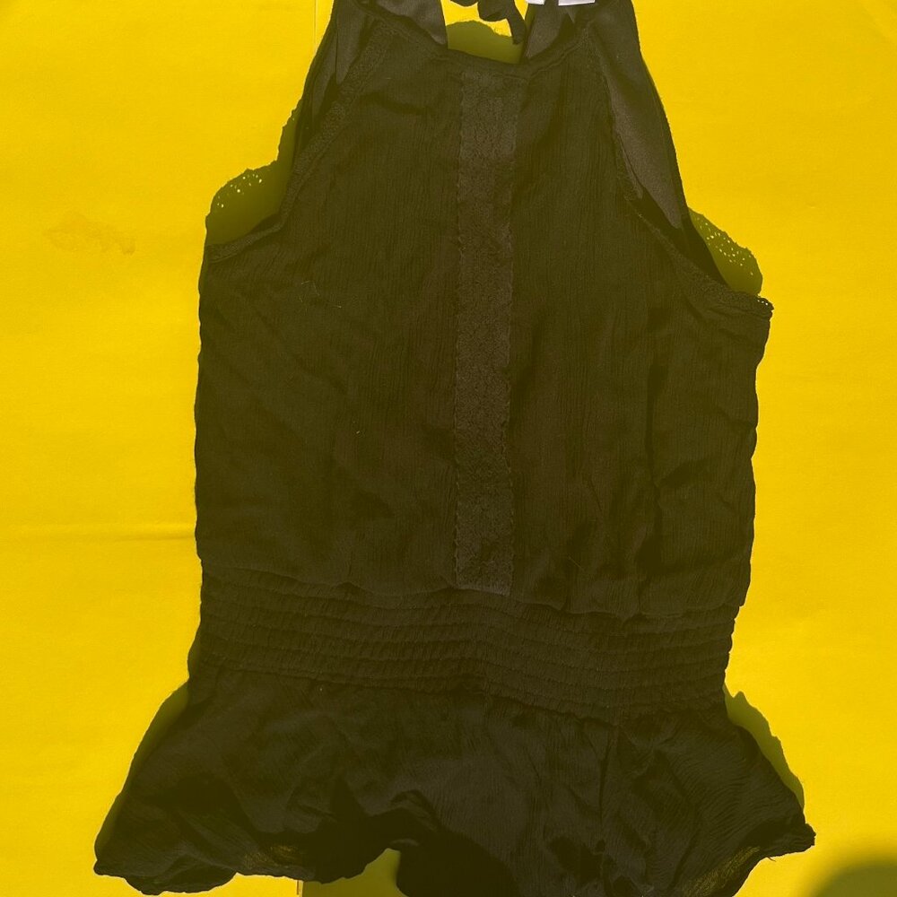Black Dress Up Tank Top